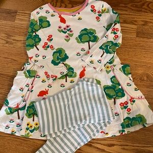 Mini Boden tunic and leggings